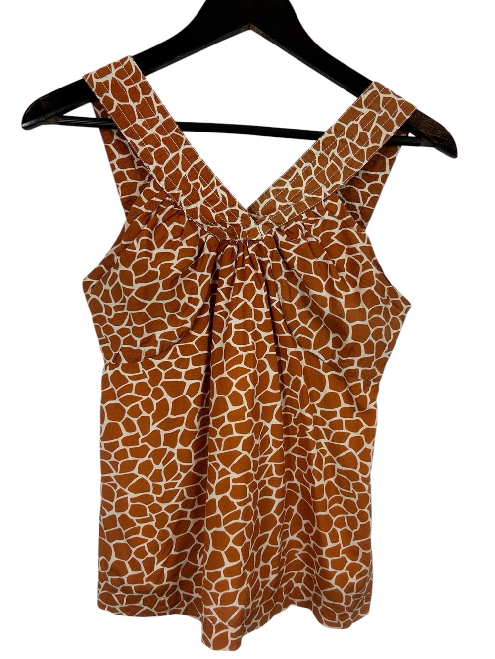 Old Navy Y2K Sleeveless Blouse Women's Size X-Small Giraffe Print